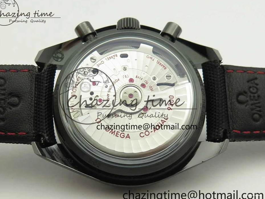 0112 Speedmaster “Dark Side of The Moon” Real Ceramic OMF 1:1 Best Edition Black Black on Nylon Strap A WeatherProof 7976